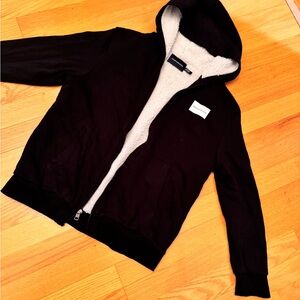 Black Hoodie with White Lining